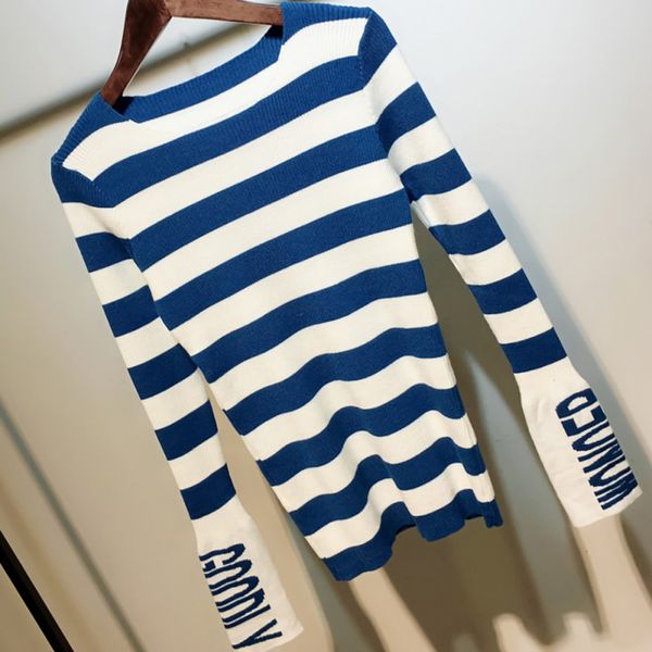 

2019 fashion striped sweater jumper knitwear slim women turtlenecks sweaters pullovers colorful pullovers, White;black