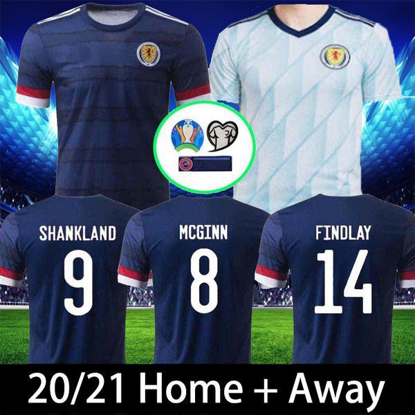 

thai 20 21 scotland soccer jerseys home away euro cup 2020 scotland football shirt kit robertson fraser naismith mcgregor christie forrest, Black;yellow
