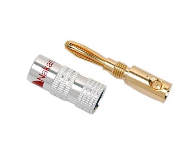 Nakamichi Speaker Banana Plugs 24k GP Connector 170