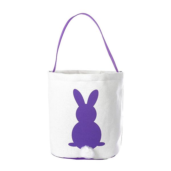 

easter egg basket holiday printed canvas gift carry eggs candy bag