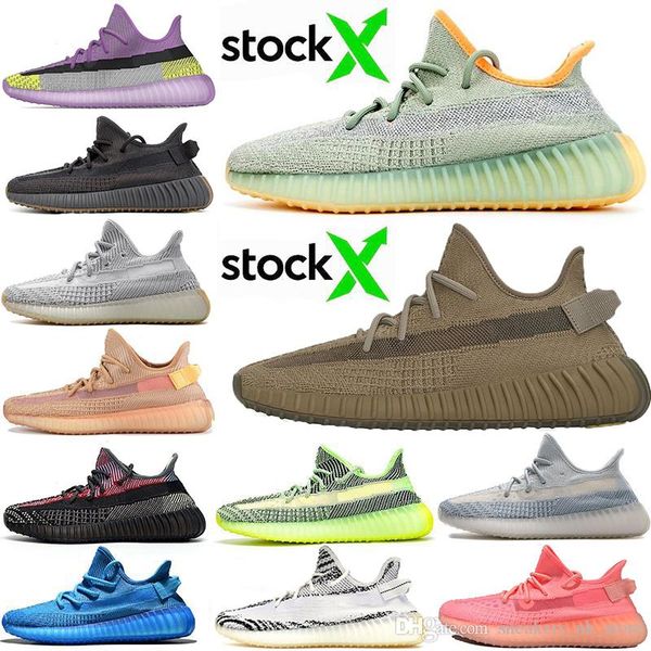 

2020 new stock x kanye west desert sage earth cinder running shoes yecheil yeshaya zyon zebra flax linen static mens trainers sport sneakers