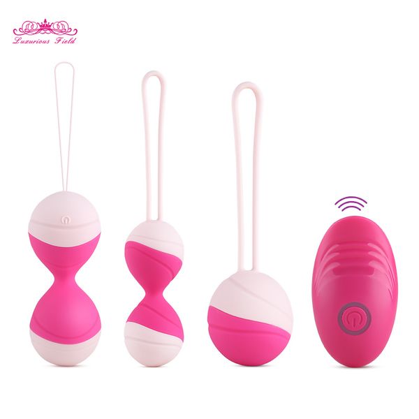 Vibrator für Frauen Kegel Balls vaginal enge Übungen Vibrierende Eier Fernbedienung Geisha Ball Ben Wa Balls Sex -Produkt -Sexspielzeug MX191228