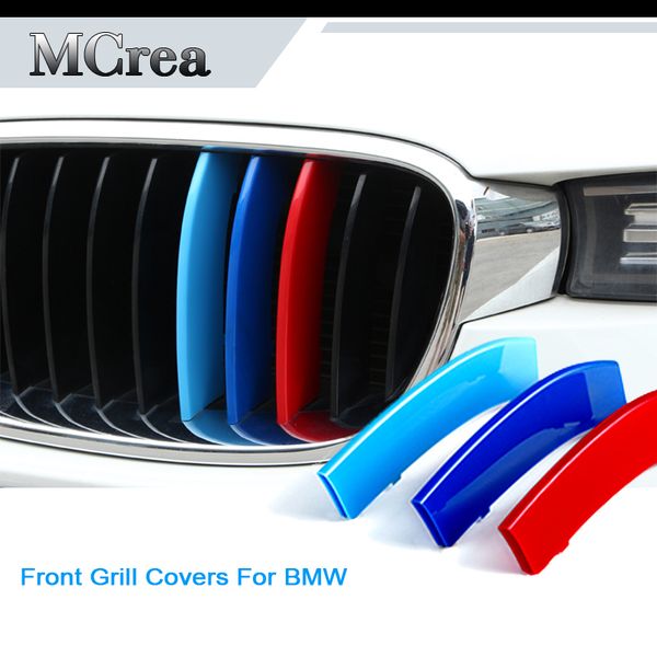 

car emblem stickers for bmw x5 e53 e70 f15 g05 x6 e71 f16 x1 e84 f48 x3 g01 f25 x4 g02 f26 bmw m accessories front grill strips
