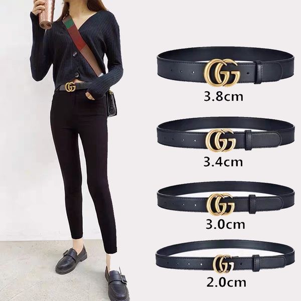 

selling 2018 fashion yellow bee buckle men women designer belts european style high brand waistbands real leather girdle for gift, Black;brown
