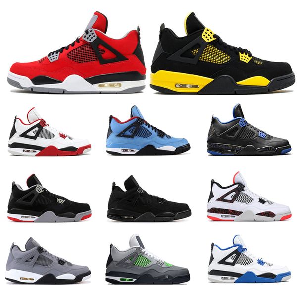 

basketball shoes 4s for mens mushroom cactus jack tattoo bred fire red thunder neon alternate cool grey mens sports sneakers size 7-13
