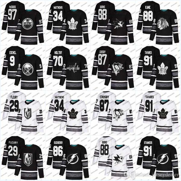 

91 JohnTavares 2019 All Star Jersey Mens 29 Marc-Andre Fleury 87 Sidney Crosby 70 Braden Holtby 88 Brent Burns Hockey Jerseys