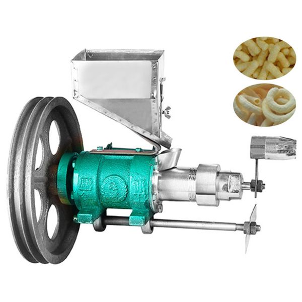Motorlu oto ticari şişirilmiş pirinç makinesi ile endüstriyel şişirme pirinç makinesi mısır puf aperatif ekstruder