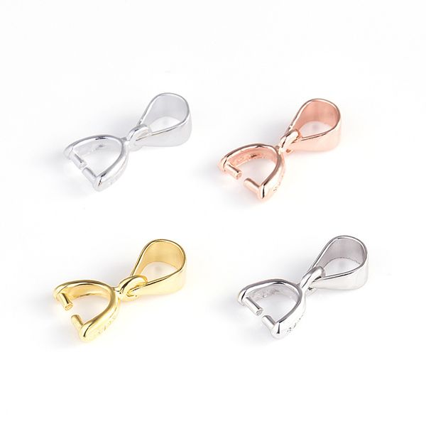 

wholesale 925 sterling silver pendant buckle head melon seed jade buckle fittings crystal diy jade pendant buckle findings ps8a002