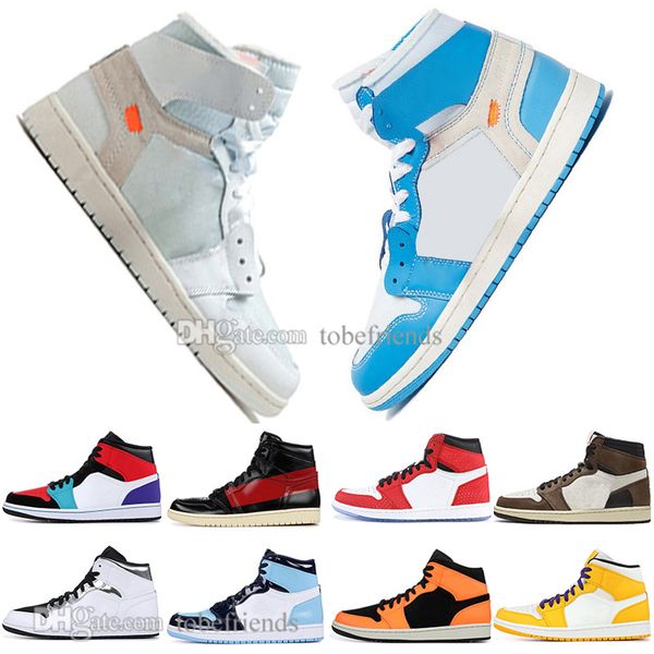 

2019 1 og travis scotts basketball shoes mens women spiderman chicago unc homage to home pine green white silver men sports designer sneaker