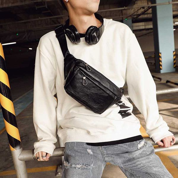 

tidog korean fashion leather multifunctional chest bag