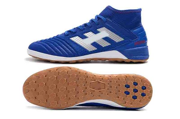 

original predator 19.3 ic tf md 39-45 football shoes for blue golden white sports designer turf indoor soccer boots cleats 2019