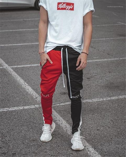 

pants fashion running pants with drawstring mens designer letter printed sports pants mens designer panelled, Black