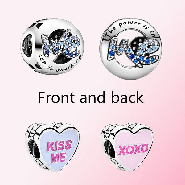 

pandora 2020 new 100% 925 sterling silver candy hearts can do things charm fashion women jewelry factory wholesale 79201 79859
