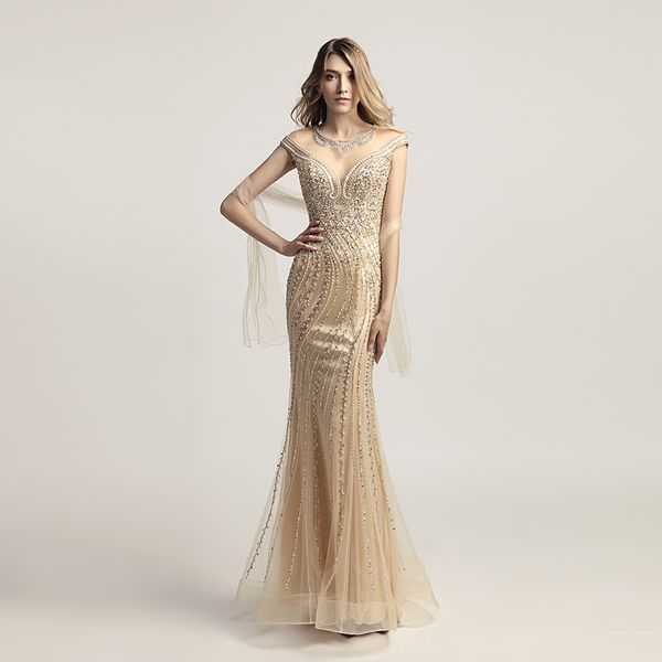 

mermaid evening dresses 2020 formal occasion prom party dress lx470 champagne trumpet fast shipping robes de soirÃ©e, Black;red