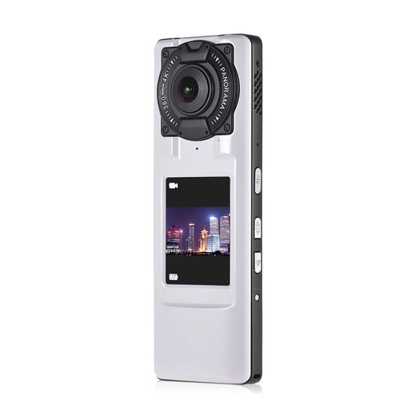 

360 градусов hd 4k качества двойная камера ultra hd wifi vr камера handheld обзорный видеокамера с двумя объективами 2.0inch жк-дисплей