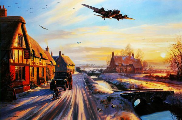 

art wall hd prints oil painting on canvas ww2 war retro vintage fighter gifts modern home decoration living room bedroom pictures fj072
