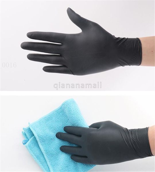 

100pcs 20 black disposable permanent tattoo latex accessories multifunction nitrile gloves zxmn qa
