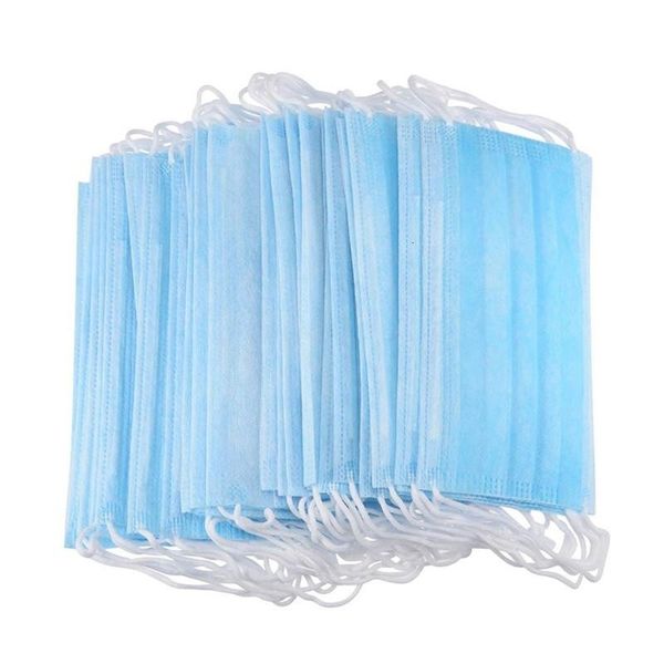 

dhl ship 50 1pcs face3 layer non woven particle droplet mouth mask pollen dust proof breathable dustproof jbc1