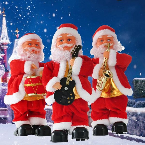 

electric christmas santa claus new year christmas gift for children toy singing dancing toy tree decor hipping
