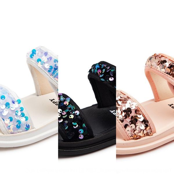 

girls' sandals sandals baby 2020 children's soft bottom princess shoes little girl baby shoes fashionable, Black;red