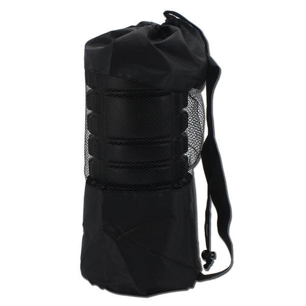 

1pcs 66x22cm nylon yoga mat carry strap single shoulder bag drawstring bags carrier holder with mesh bag yoga mat accessory