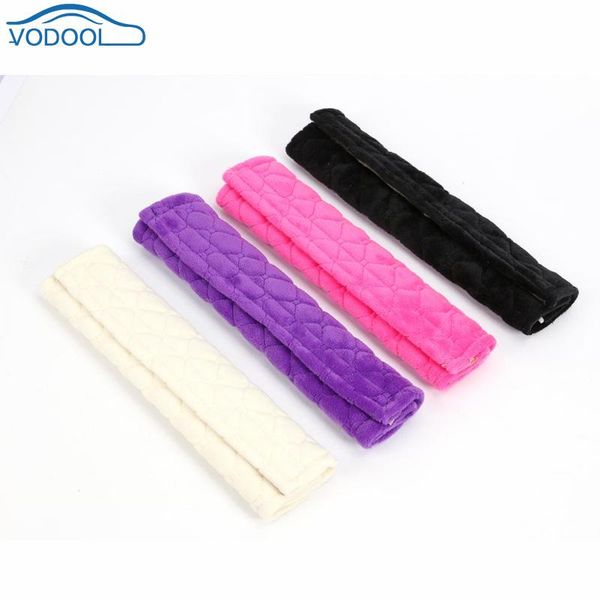 

2pcs plush car safety seat belt harness shoulder pads protection cover cushion auto interior styling accessaries