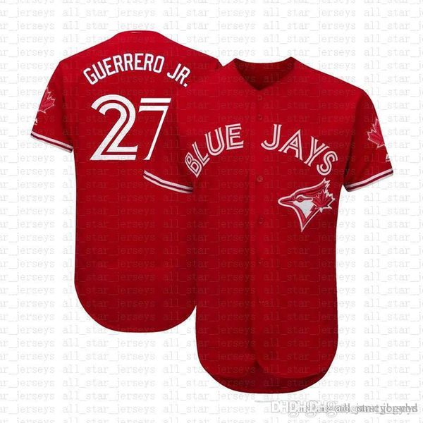 

new Toronto Blue 27 Guerrero Jr. Jays Baseball Jersey Mens 6 Marcus Stroman 11 Kevin Pillar 20 Josh Donaldson 19 Jose Bautista Alomar Carter