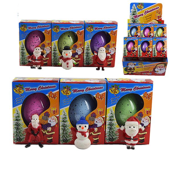 

чудесное растущее волшебное рождественское яйцо санта-клаус снеговик надутое пасхальное яйцо развивающие игрушки новинка рождество дети пода