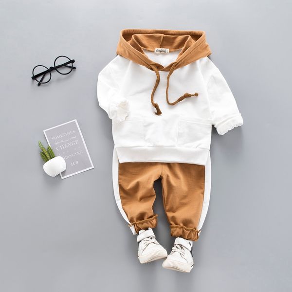 

children clothing 2019 spring autumn toddler girls clothes set outfits kids boys clothes tracksuit suits for girls clothing sets y190518, White