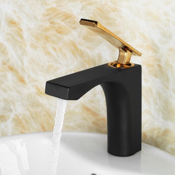 Die Casting Quality Choice Single Handle Bathroom Sink Faucet Solid Brass Basin Mixer Taps Black Gold Plating Uk 2019 From Yingpangpan Uk 396 05