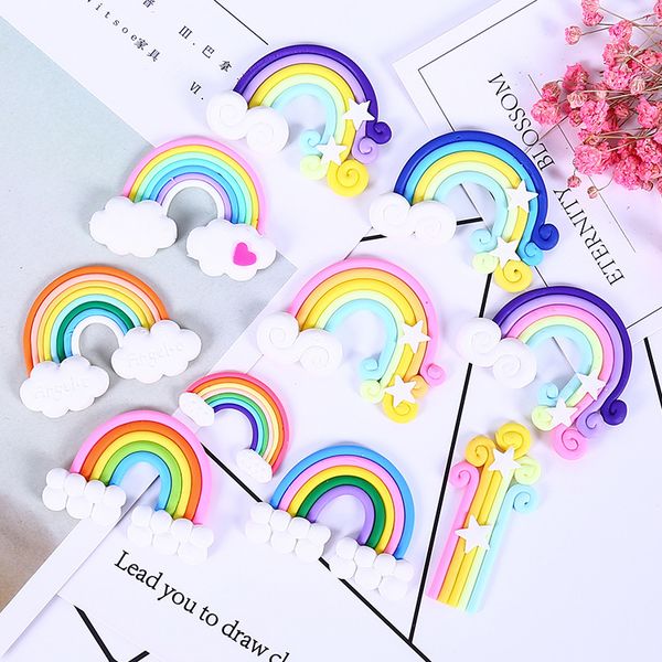 

addition slime charms for slime supplies filler diy polymer soft pottery rainbow accessories toy lizun model for kid toys gift