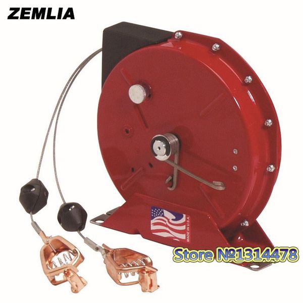 

spring retractable grounding reels series g3050y double steel 2*4.5