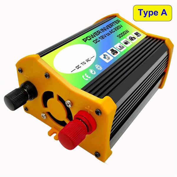 

3000w 12v to 220v/110v dual usb car power inverter converter charger adapter voltage transformer modified sine wave