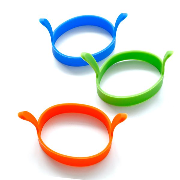 

1 piece creative kitchen silicone egg frier fried pancake ring mould tool ing