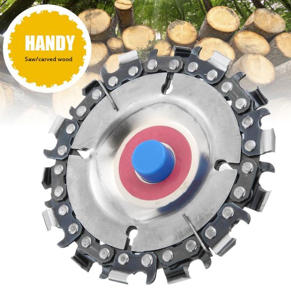 

4inch 14 teeth grinder disc fine chain saw 16mm wood carving chain disc abrasive cutter for 100 / 115mm angle grinder tool