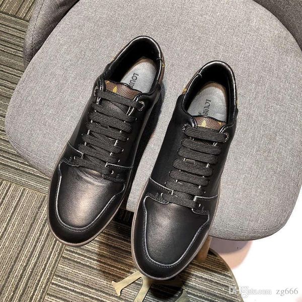 

asq1new limited edition french series high-end men's casual shoes, men's boots fashion sports shoes, original shoebox delivery 38, Black