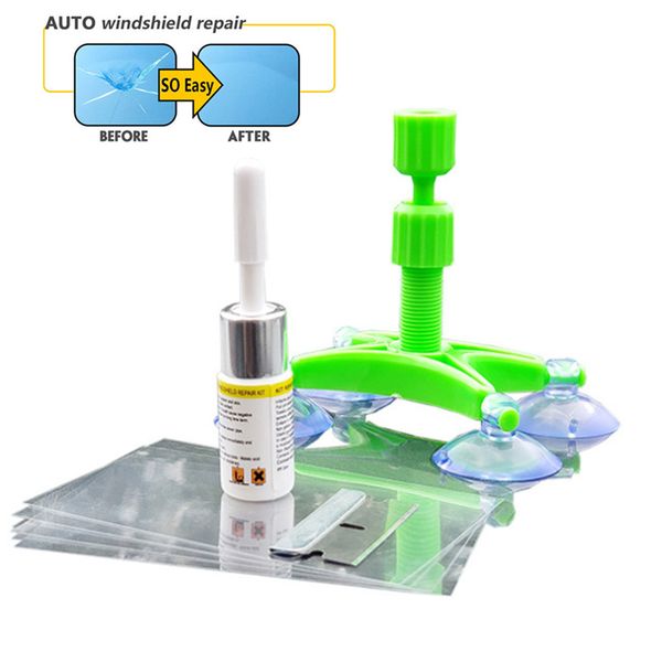 

car window glass repair resin curing glue windshield repair kit diy car window tools glass scratch crack restore