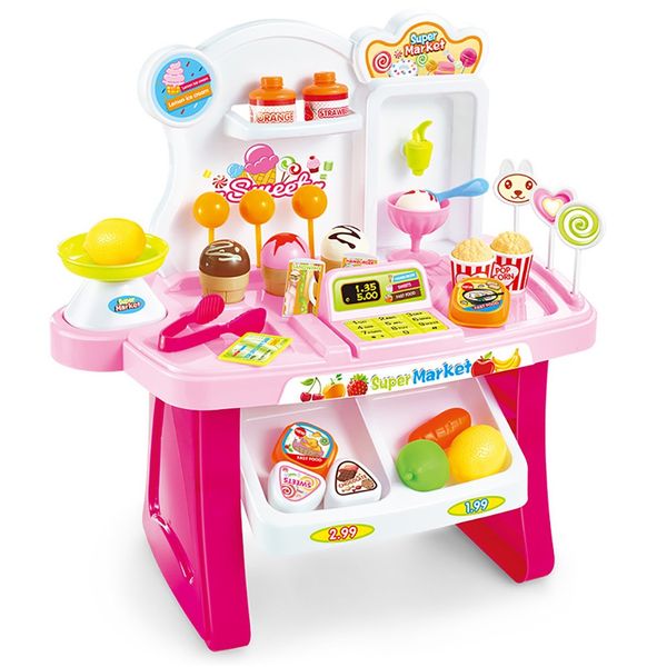 

kids play house toy pretend toys analog cash register shopping cashier role playing game set toys for children christmas gifts