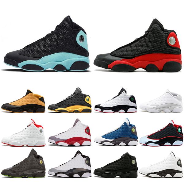 

new 13 13s island green men basketball shoes court purple bred balck cat chicago olive playoffs mens trainers sports sneakers 7-13