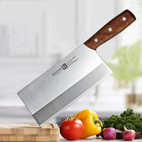8 Inch Stainless Steel Cleaver Butcher Knife Pro Kitchen Knife