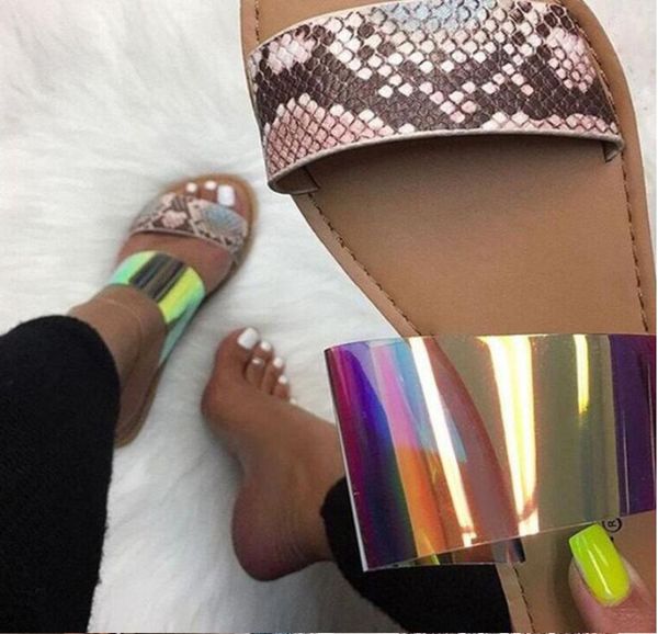 

new fashion slippers women sandal open toe flat casual slides summer outdoor beach female flip flops, Black