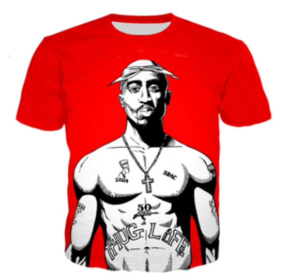 

popular singer rapper tupac 2pac t shirt men women funny 3d print summer short sleeve o neck crewneck casual a186, White;black