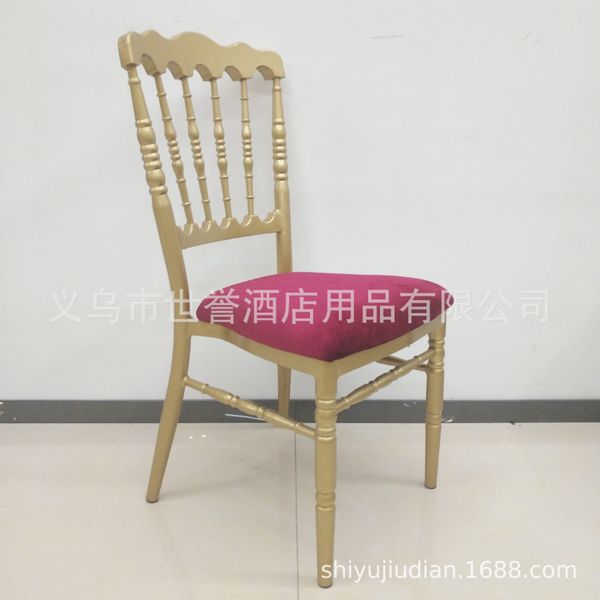 

hangzhou banquet center wedding bamboo chair foreign trade star l outdoor wedding metal banquet chair castle chair