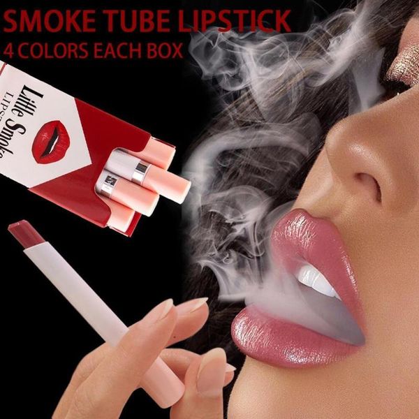 

12 colors cigarette matte lipstick tubes waterproof cigarette lipstick long lasting makeup non-stick cup set