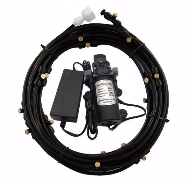 

f176 high pressure mist pump 12v 5l/min 160psi diaphragm water pump sprayer with mist kits for misting cooling system
