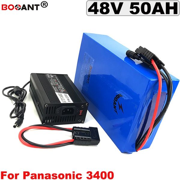 48 v E moto-bateria De Lítio 48 v BBSHD 50AH Scooter Elétrica Bateria para Bafang 3000 w Do Motor com 5A Carregador Frete Grátis