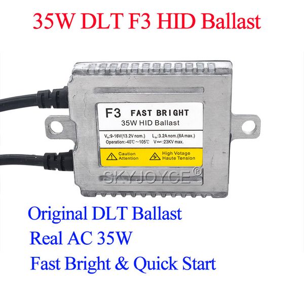 

12v ac 35w f3 fast bright dlt ballast quick start digital slim hid reactor ignition block for 35w xenon hid headlight bulb kit