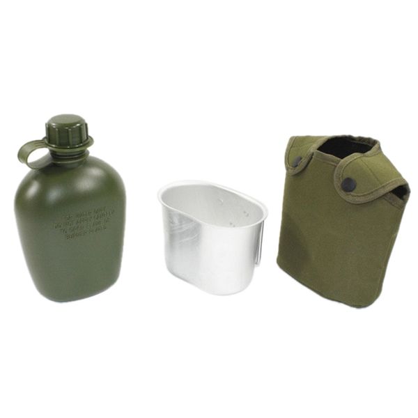 

outdoor plastic kettle set aluminum lunch box vintage three-piece pot set