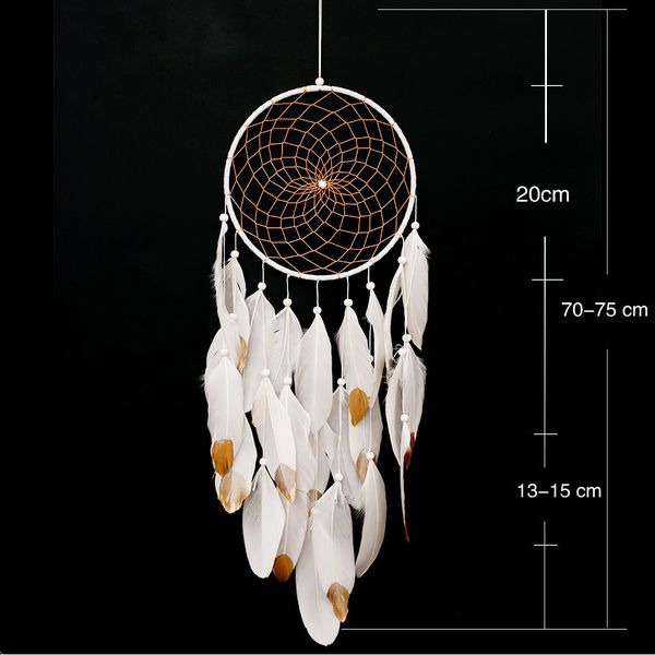 

wholesale- dreamcatcher gift checking dream catcher net with feathers wall hanging decoration ornament