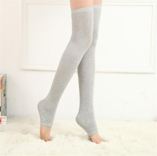 

silicone anti-skid summer ultra thin yoga step foot socks knee socks air conditioning warm knee protection femal, Black